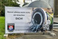 Wasser alleine reicht nicht, wir brauchen dich!